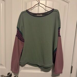 Natural Life knit trim sweatshirt